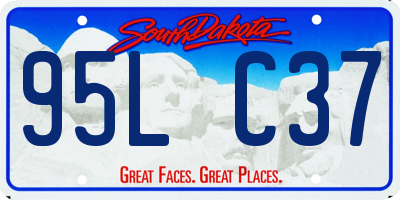 SD license plate 95LC37