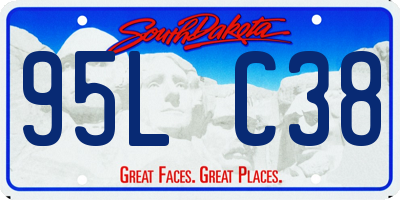 SD license plate 95LC38