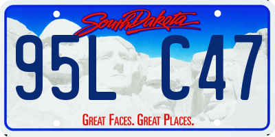 SD license plate 95LC47