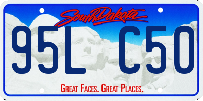 SD license plate 95LC50