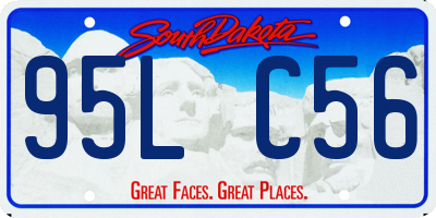 SD license plate 95LC56