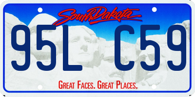 SD license plate 95LC59