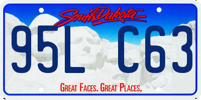 SD license plate 95LC63