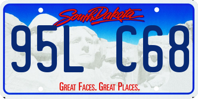 SD license plate 95LC68