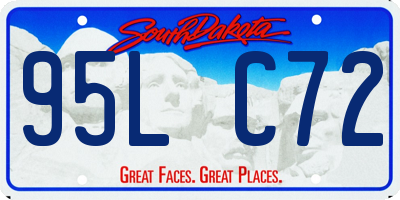 SD license plate 95LC72