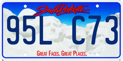 SD license plate 95LC73