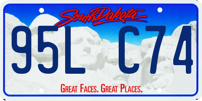 SD license plate 95LC74