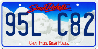 SD license plate 95LC82