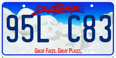 SD license plate 95LC83