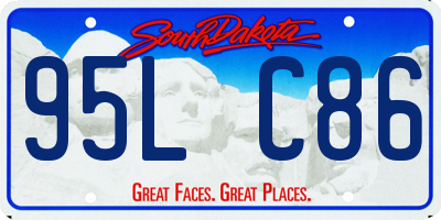 SD license plate 95LC86