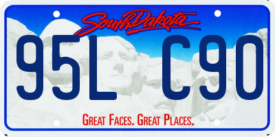 SD license plate 95LC90