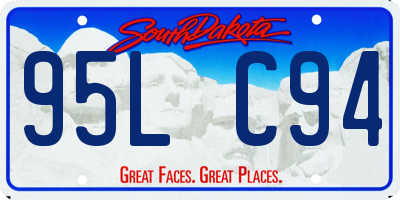 SD license plate 95LC94