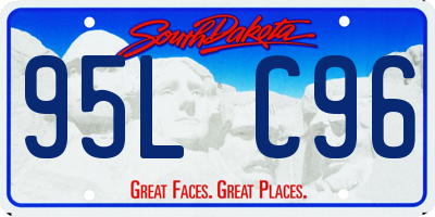 SD license plate 95LC96