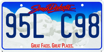 SD license plate 95LC98