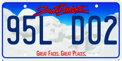 SD license plate 95LD02