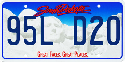 SD license plate 95LD20