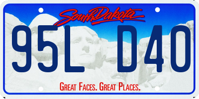 SD license plate 95LD40