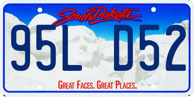 SD license plate 95LD52