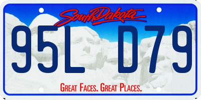 SD license plate 95LD79
