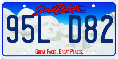 SD license plate 95LD82