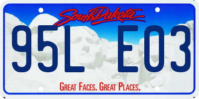 SD license plate 95LE03