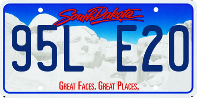 SD license plate 95LE20