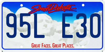 SD license plate 95LE30