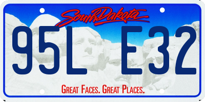 SD license plate 95LE32