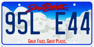SD license plate 95LE44