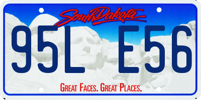SD license plate 95LE56