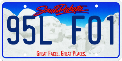 SD license plate 95LF01