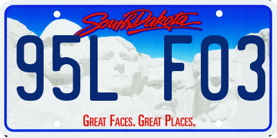 SD license plate 95LF03
