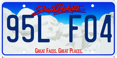 SD license plate 95LF04