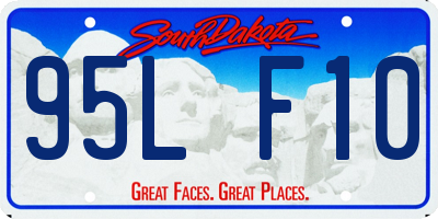 SD license plate 95LF10