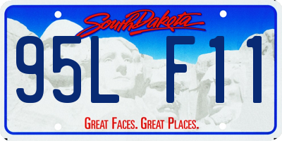 SD license plate 95LF11