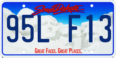 SD license plate 95LF13