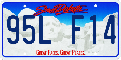 SD license plate 95LF14
