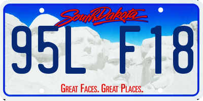SD license plate 95LF18