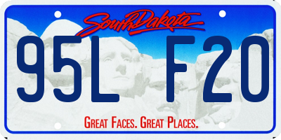 SD license plate 95LF20