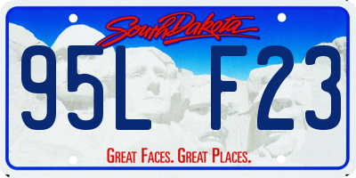 SD license plate 95LF23