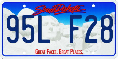 SD license plate 95LF28