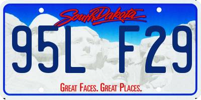 SD license plate 95LF29