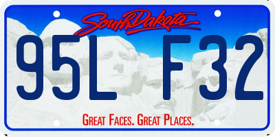 SD license plate 95LF32