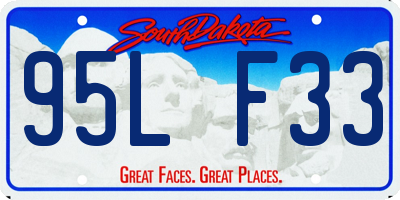 SD license plate 95LF33
