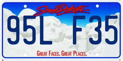 SD license plate 95LF35