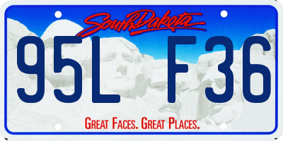 SD license plate 95LF36