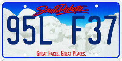 SD license plate 95LF37