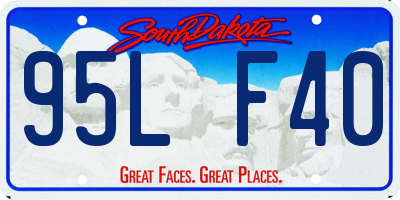 SD license plate 95LF40