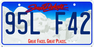 SD license plate 95LF42