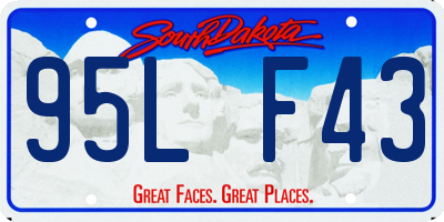 SD license plate 95LF43